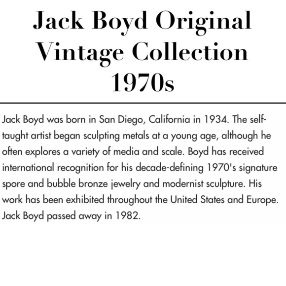 Vintage Jack Boyd Bronze Ring with Pearl - Picture 2 of 8